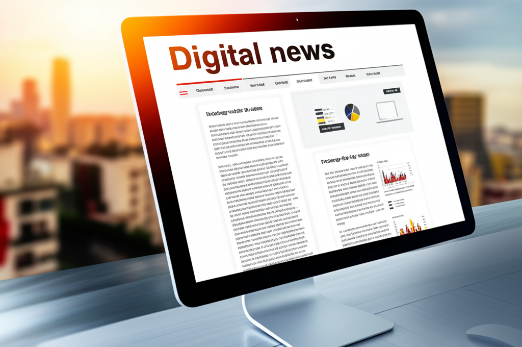 Online media feature on digital devices